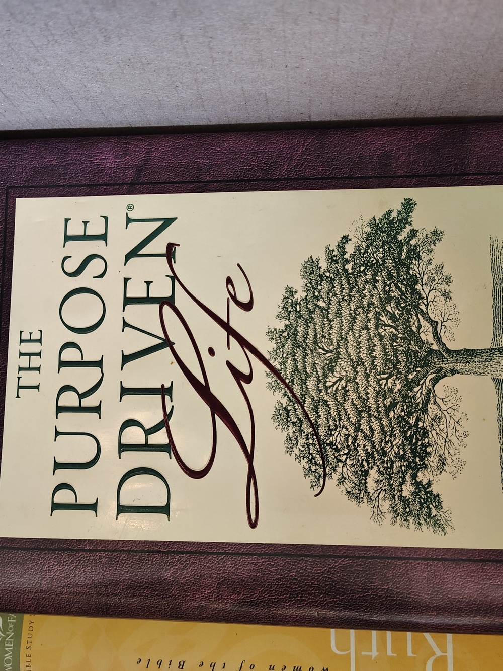 The Purpose Driven Life Wall Art - Burgundy and Cream